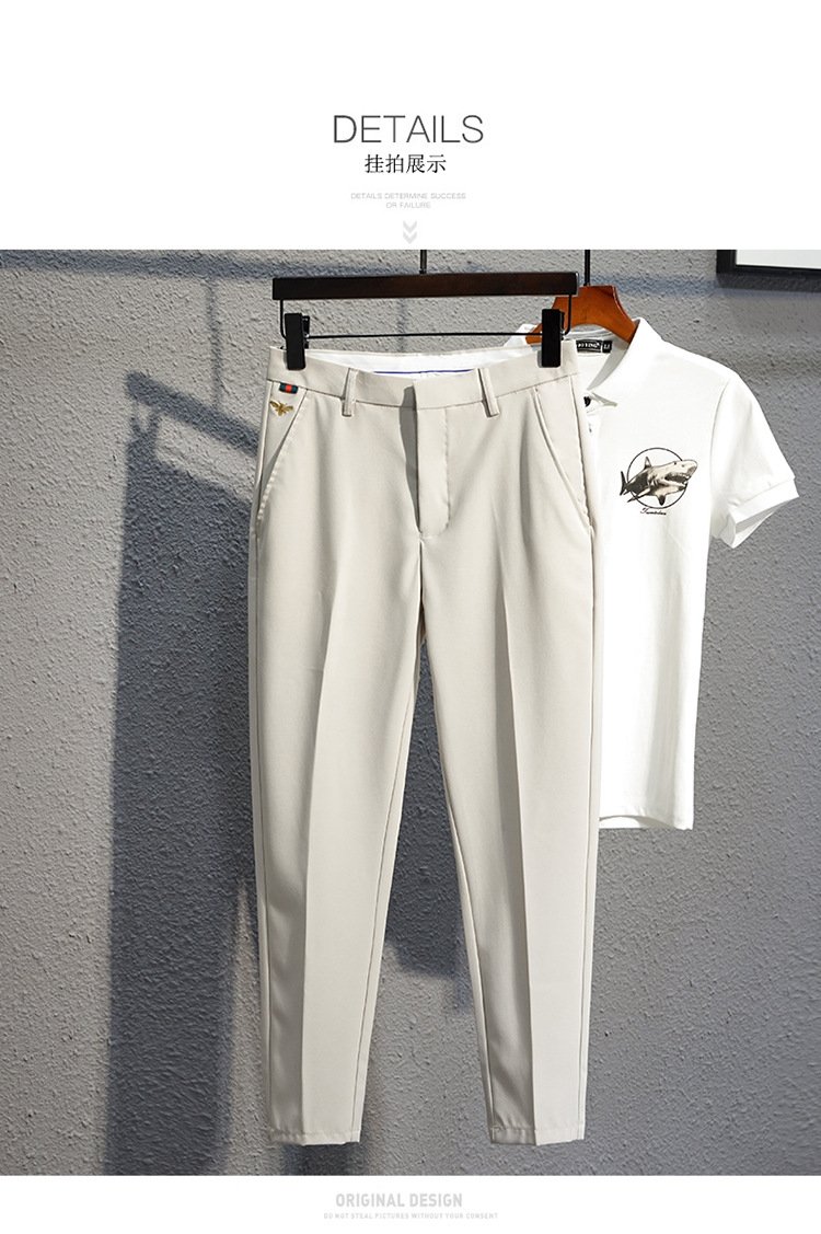 Мужские черные узкие брюки оптом из Китая