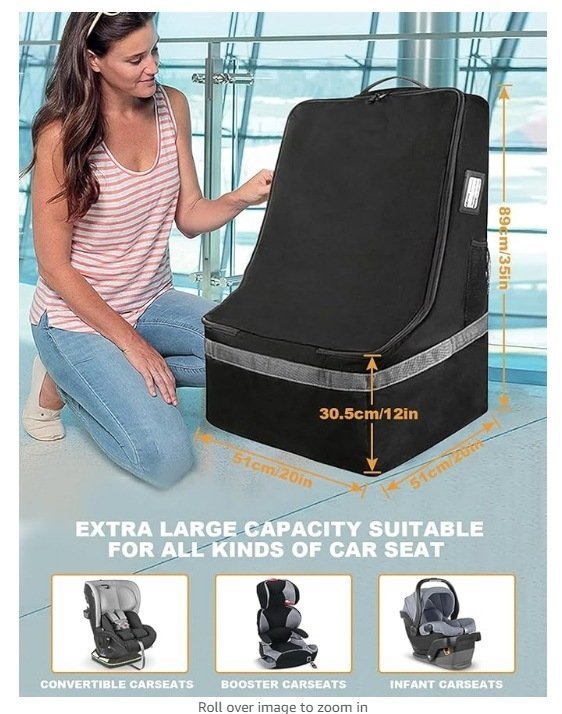 Автомобильная сумка для безопасного хранения детского автокресла оптом