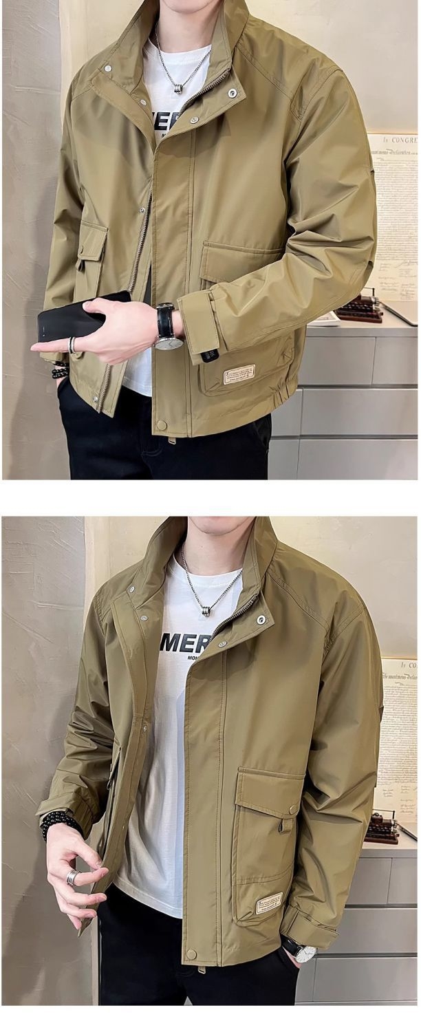 Мужская куртка 2024 новая весна и осень оптом из Китая