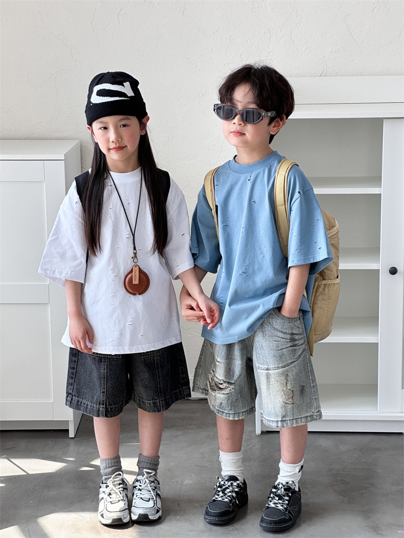 Детские джинсы в стиле ретро оптом из Китая