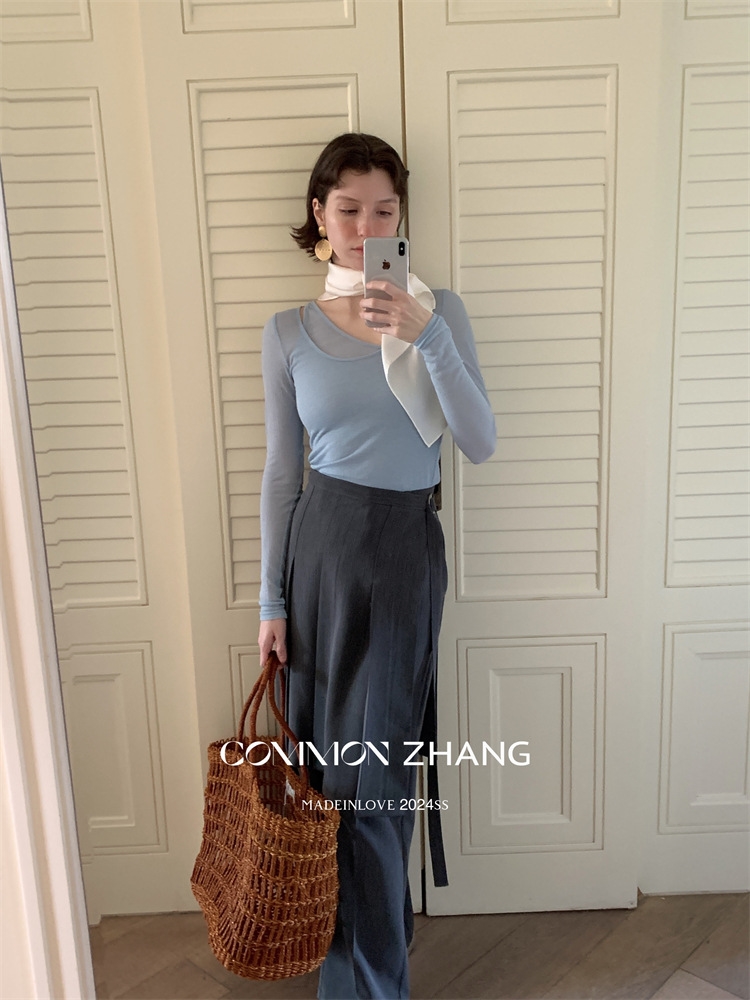 Футболка с длинным рукавом COMMON ZHANG оптом из Китая