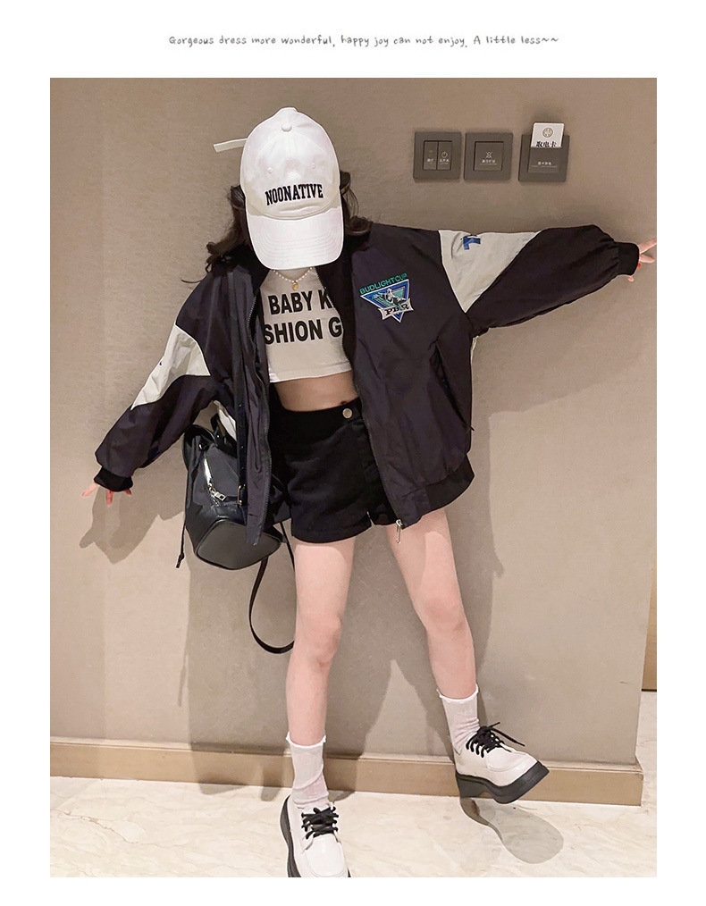 Детская куртка для девочек в стиле бейсбола оптом из Китая