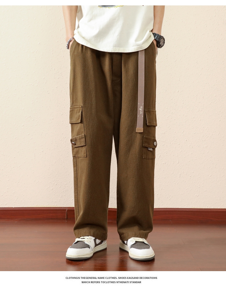 Джинсы мужские в стиле рабочей одежды оптом из Китая