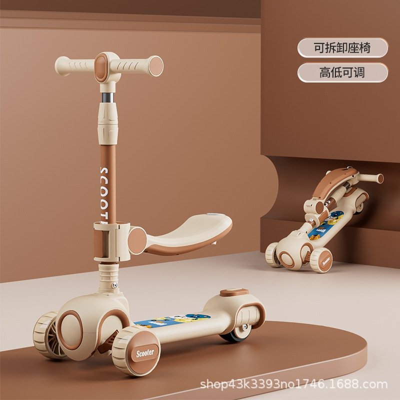 Детский трехколесный складной самокат оптом