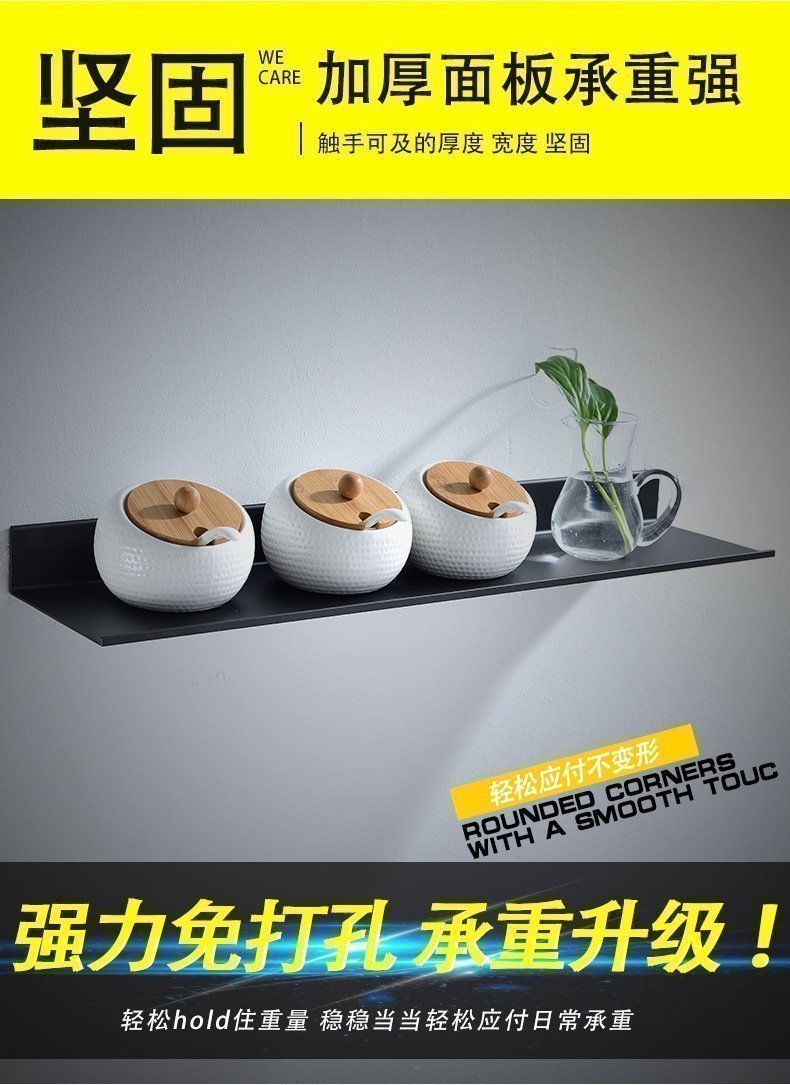 Полка для ванной комнаты из черного матового алюминия 30/40/50/60см оптом