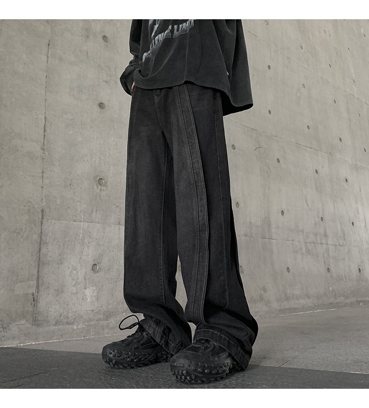 Мужские джинсы осенние прямые широкие штаны оптом из Китая