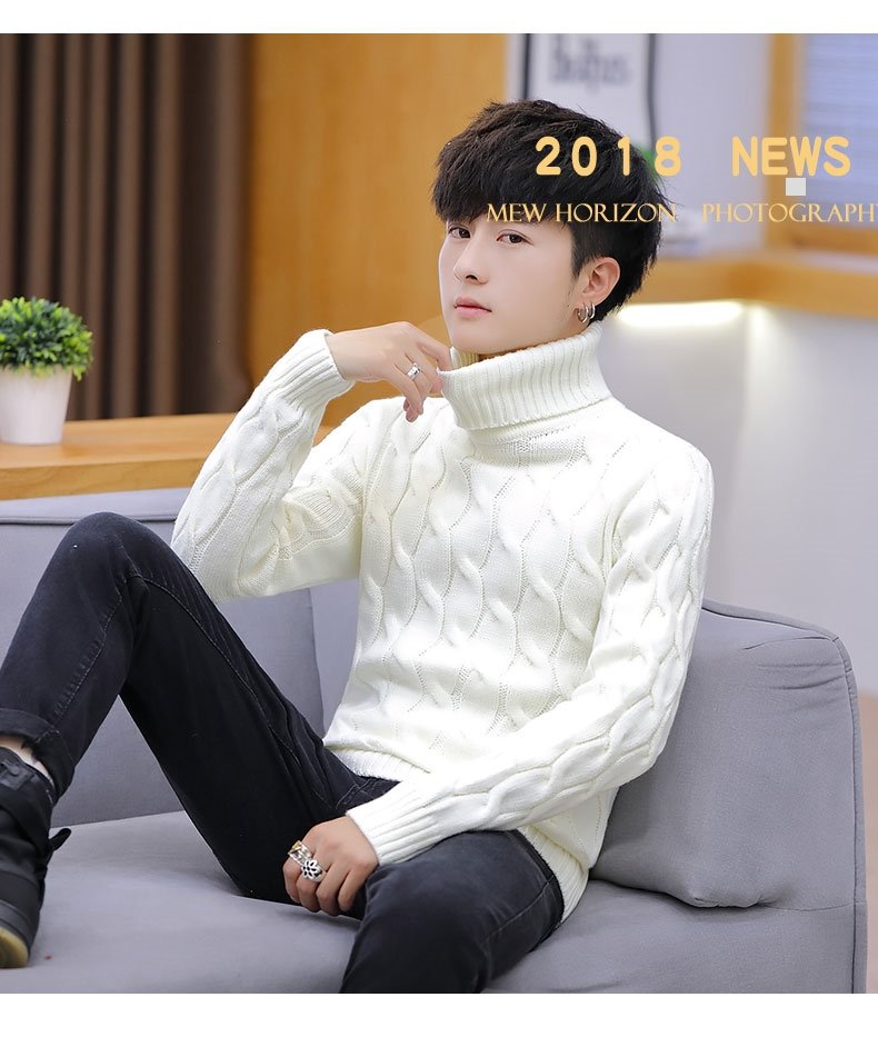 Мужской свитер с высоким воротником оптом