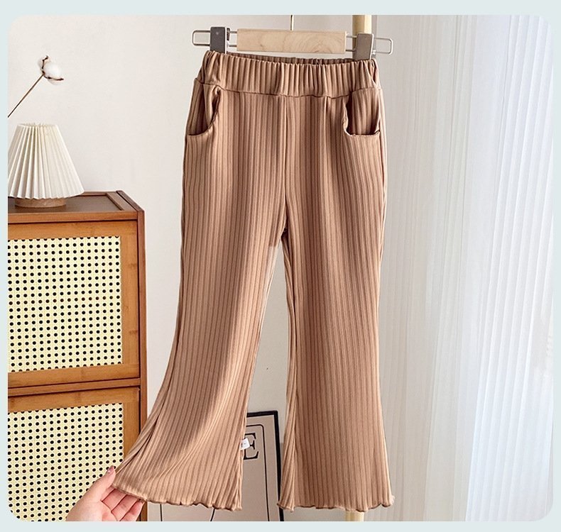 Детские летние брюки с широкими штанинами оптом