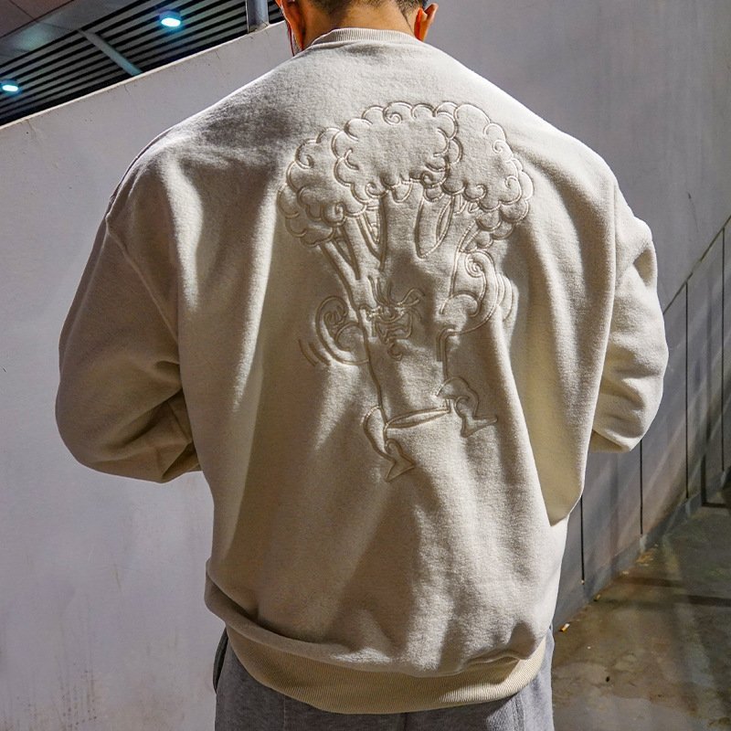 Повседневные мужские брюки с полосками и вышивкой оптом из Китая