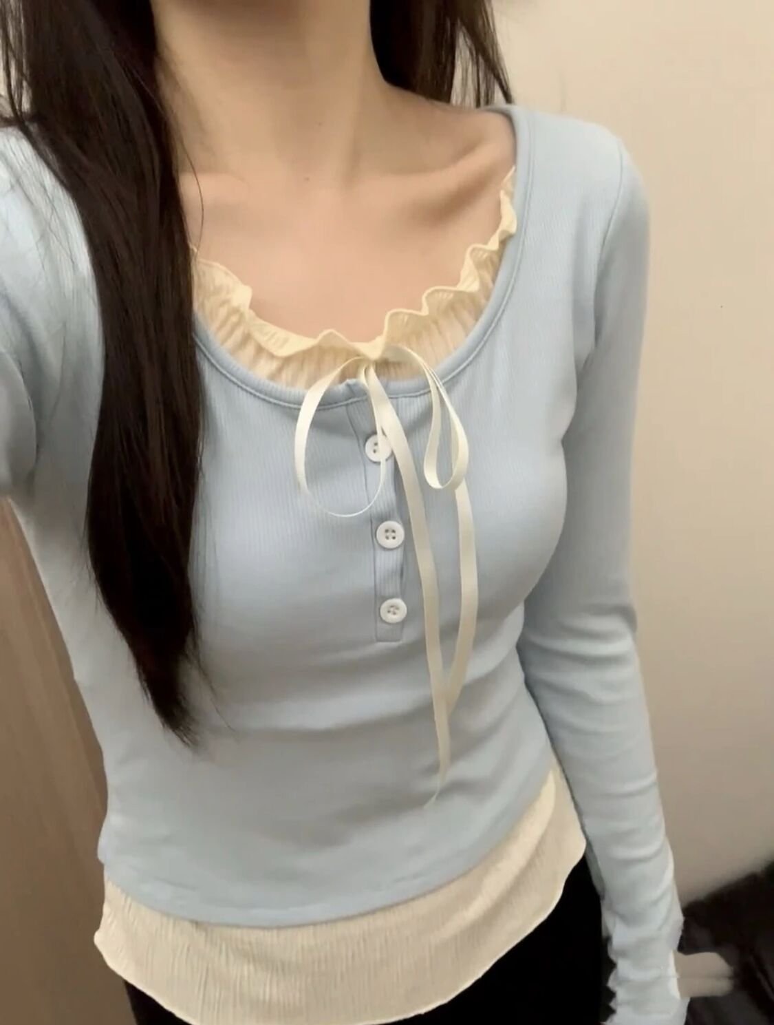 Лонгслив балетного стиля с американским сладко-острым вкусом оптом