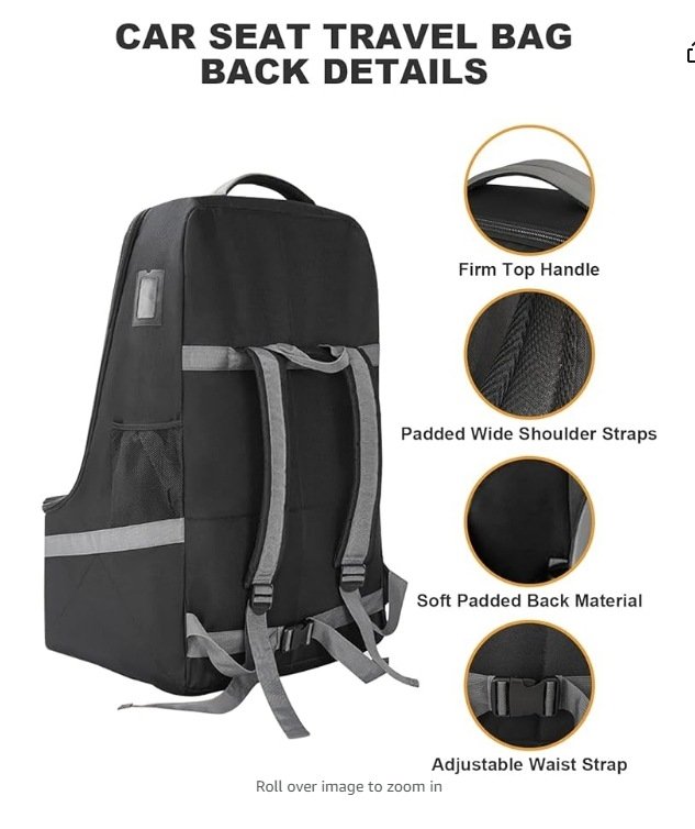 Автомобильная сумка для безопасного хранения детского автокресла оптом