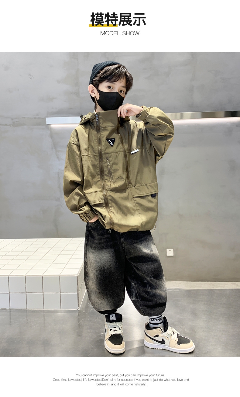 Детский плащ 2024 весна-осень оптом из Китая