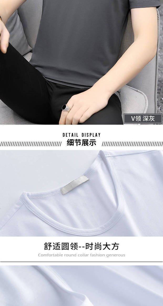 Мужская футболка из модала и льна оптом из Китая