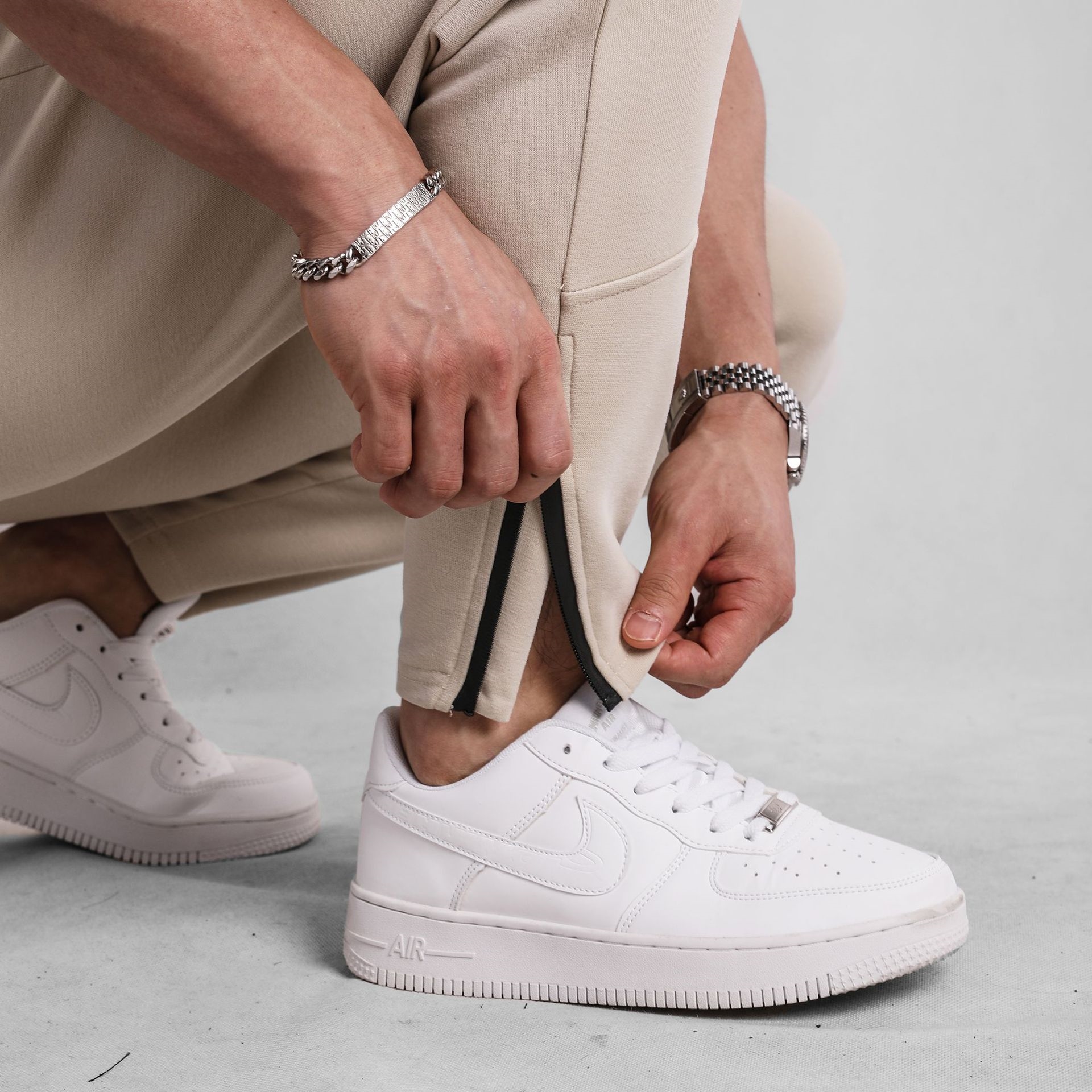 Мужские спортивные брюки с завышенной талией оптом из Китая