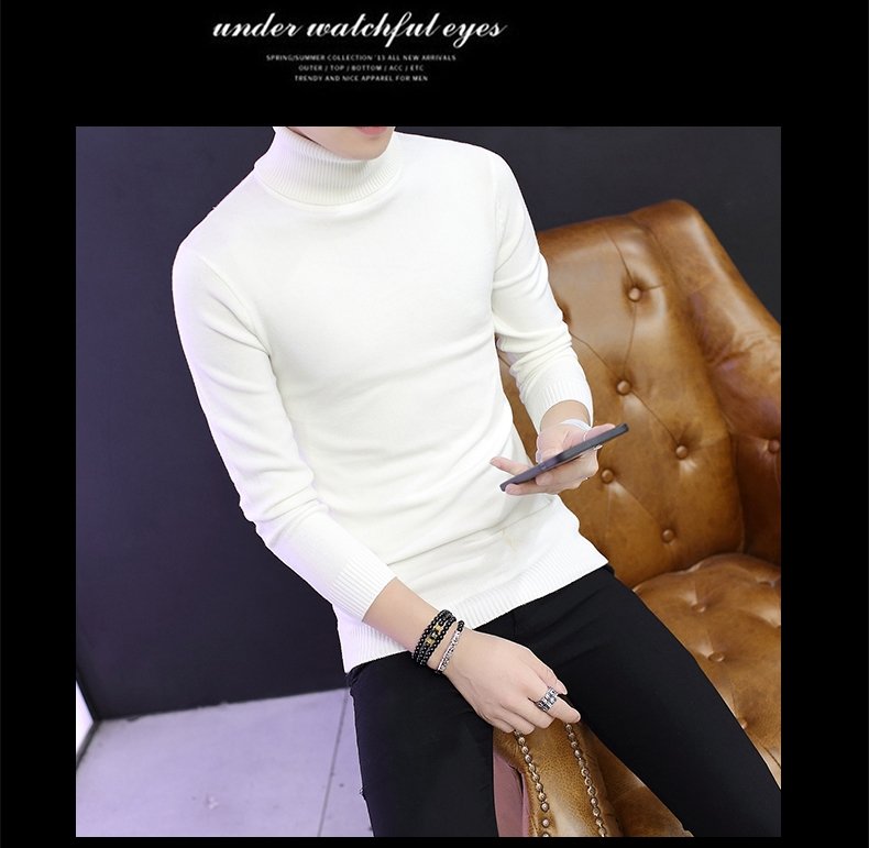 Мужской свитер с высоким воротником оптом