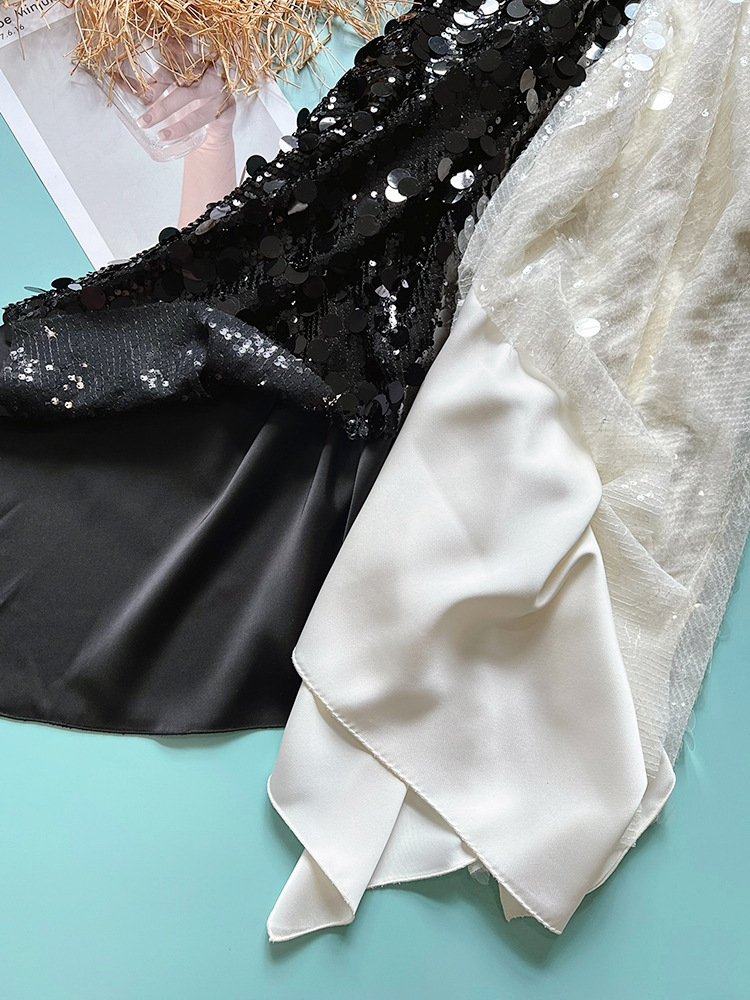 Вечерняя юбка с блестками и разрезом оптом из Китая