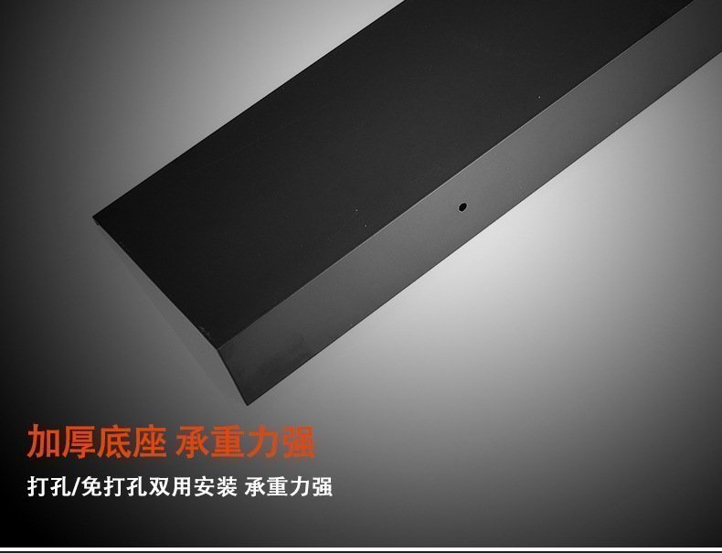 Полка для ванной комнаты из черного матового алюминия 30/40/50/60см оптом