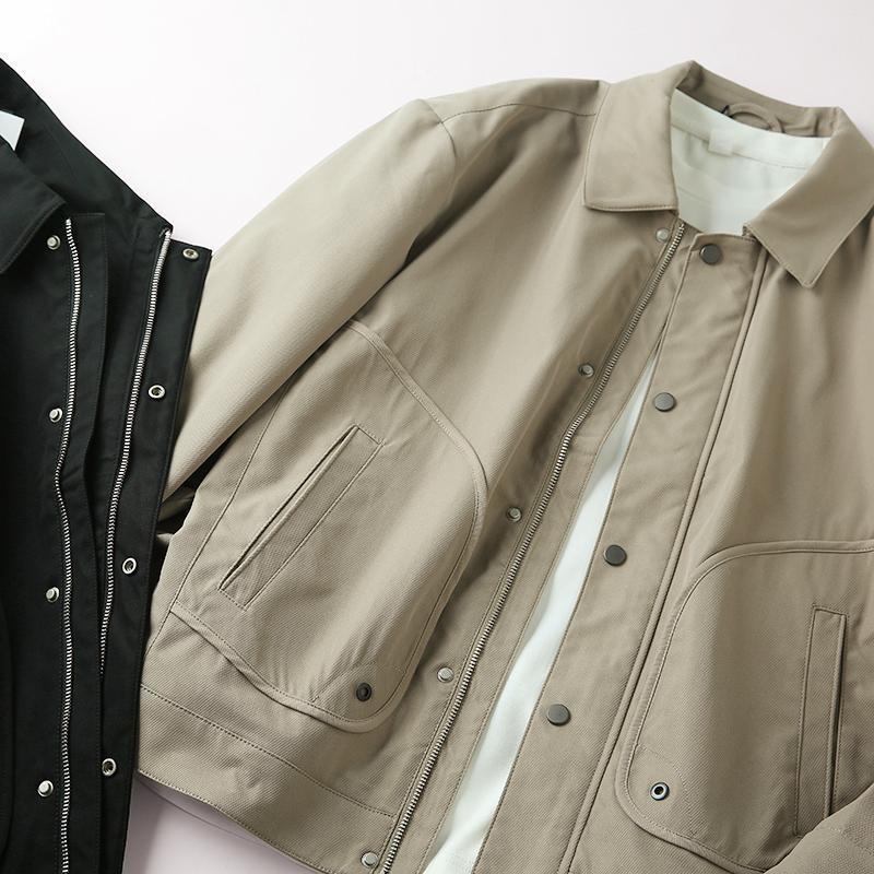 Мужская куртка с большими карманами и воротником оптом из Китая