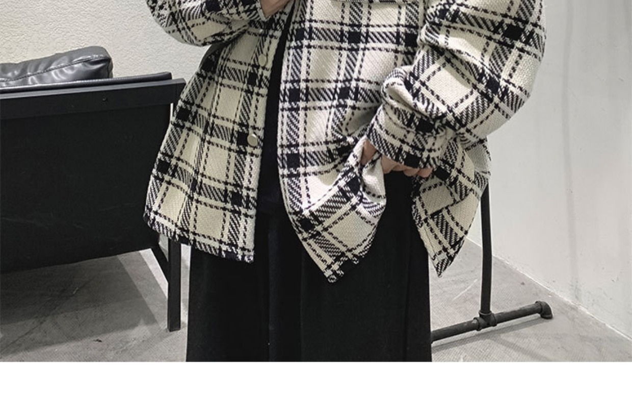 Мужская клетчатая куртка весна-лето 2024 оптом из Китая