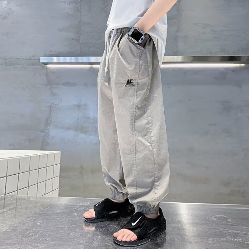 Детские летние хлопковые брюки 2024 нового дизайна оптом