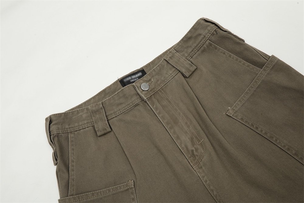 Мужские джинсы с карманами и широкими штанинами оптом из Китая