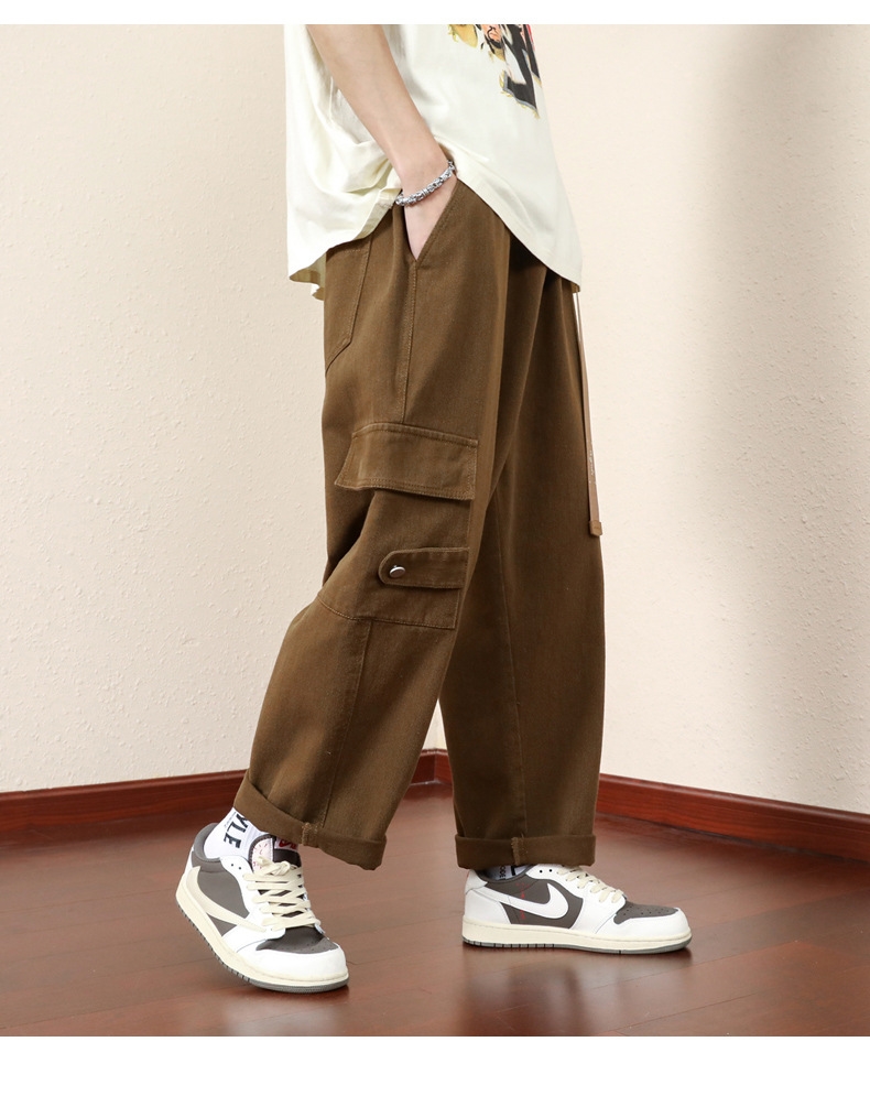 Джинсы мужские в стиле рабочей одежды оптом из Китая