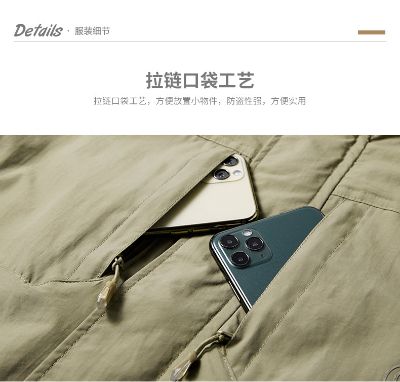 Мужской ветровой плащ с капюшоном оптом из Китая