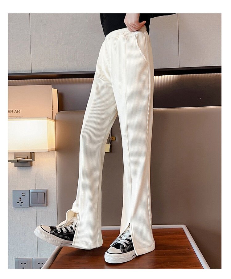 Детские летние широкие брюки с разрезами оптом