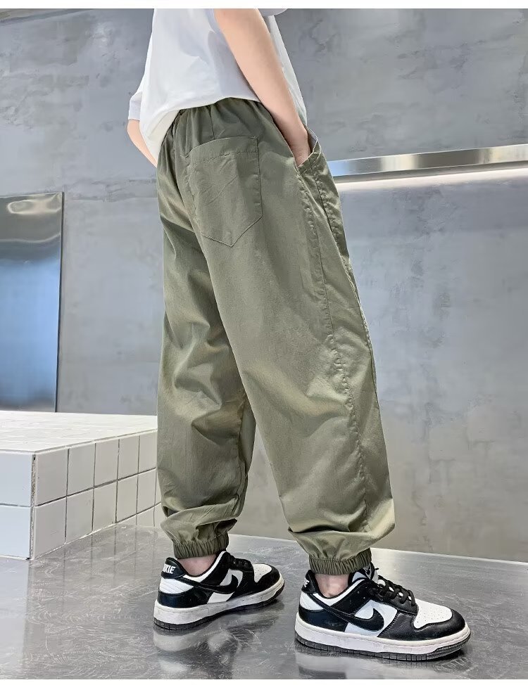 Детские летние хлопковые брюки 2024 нового дизайна оптом