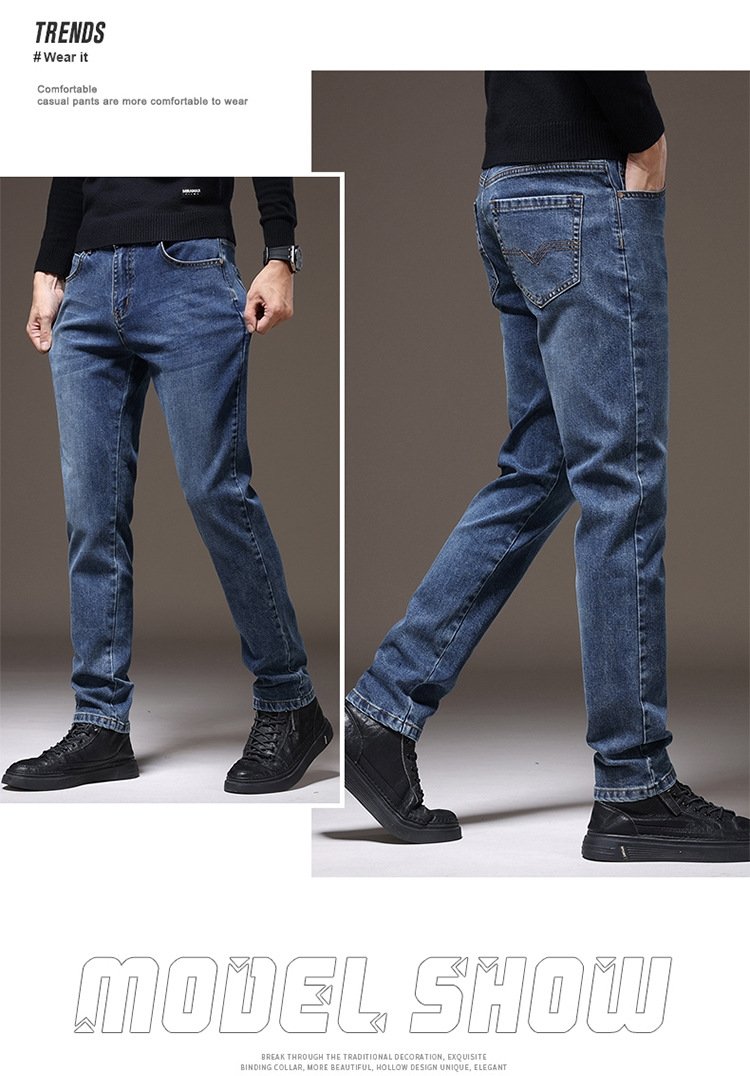 Мужские джинсы весна-осень 2024 оптом из Китая