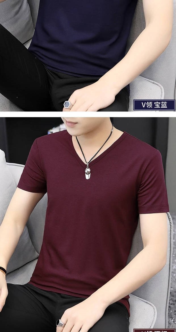 Мужская футболка из модала и льна оптом из Китая