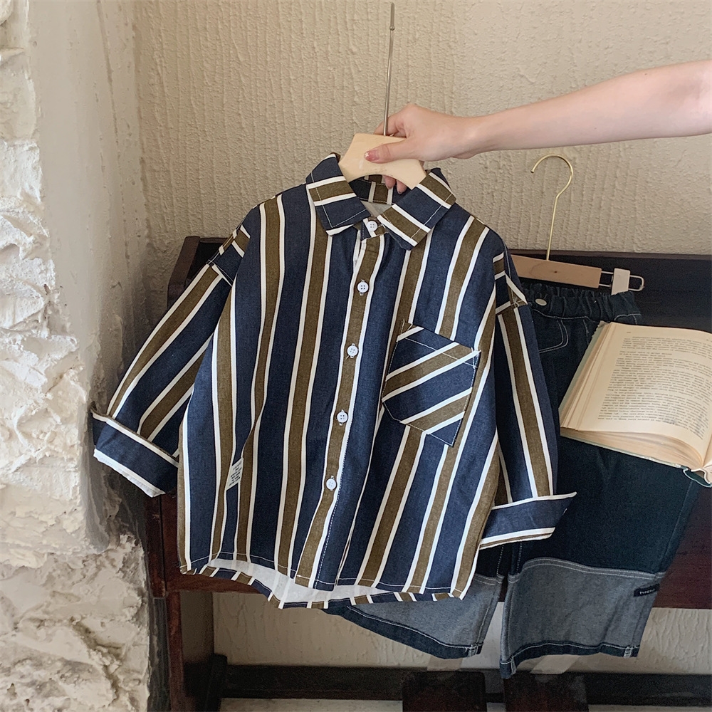 Детская куртка в полоску осенняя 2024 оптом из Китая