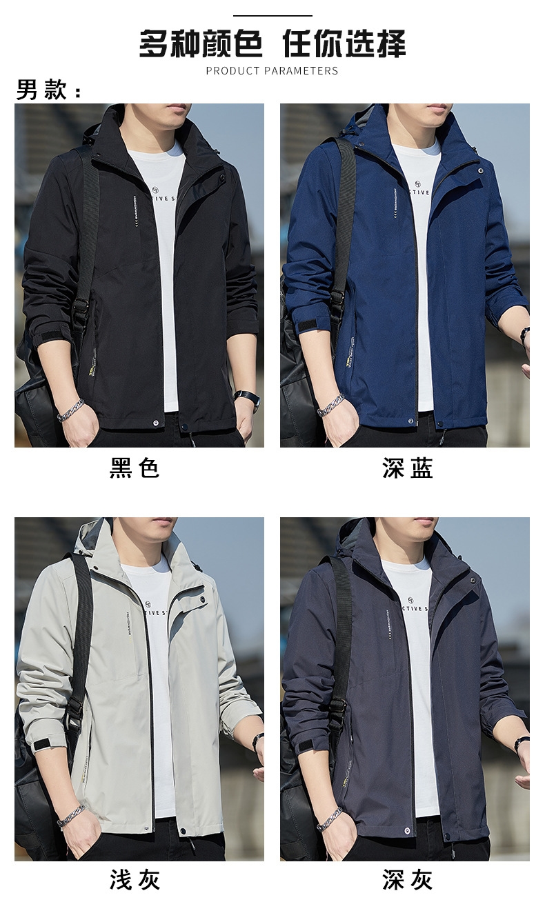 Мужская ветровка съемным капюшоном оптом из Китая
