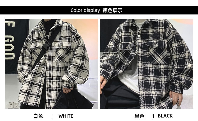 Мужская клетчатая куртка весна-лето 2024 оптом из Китая