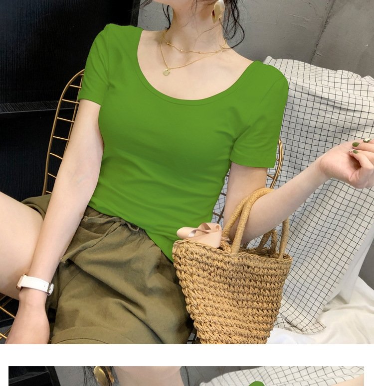 Белая футболка с коротким рукавом оптом из Китая