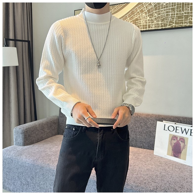 Мужской свитер с высоким воротником оптом