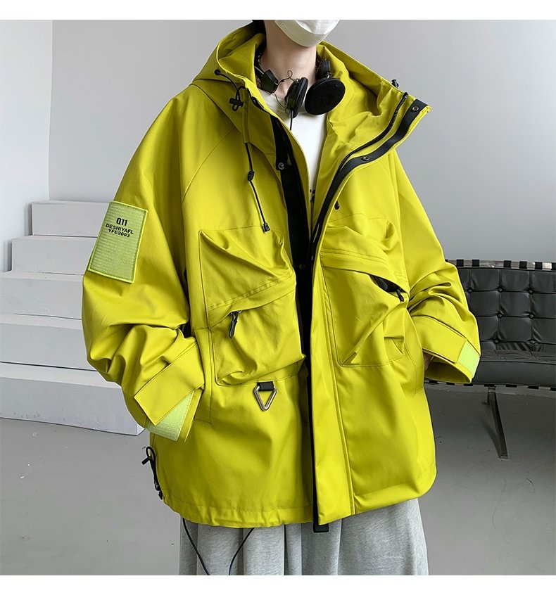 Мужская трехв одная ветровка с капюшоном оптом из Китая