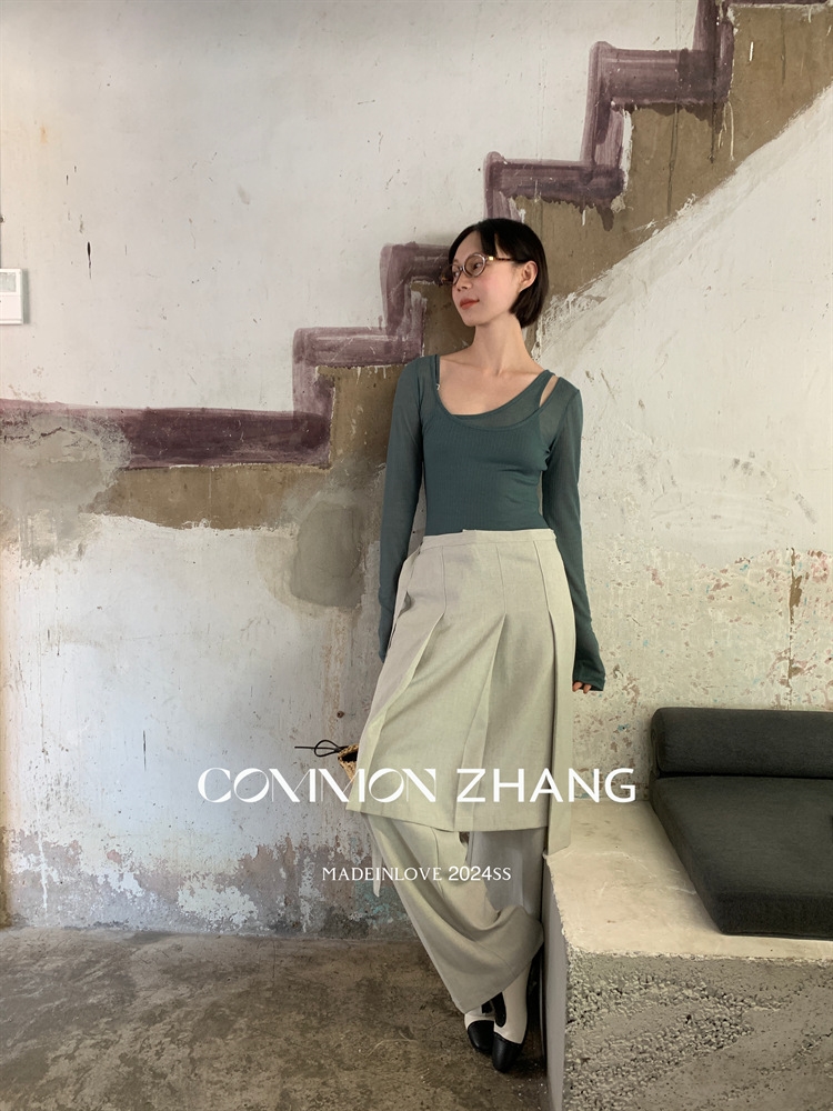 Футболка с длинным рукавом COMMON ZHANG оптом из Китая