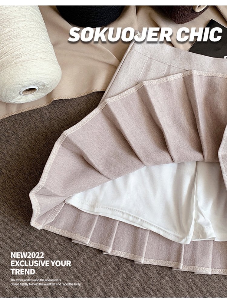 Женская юбка-плиссировка осенне-зимняя новинка из плотной шерсти с высокой посадкой, черного цвета, подчеркивающая стройность, большой размер A-силуэт оптом из Китая