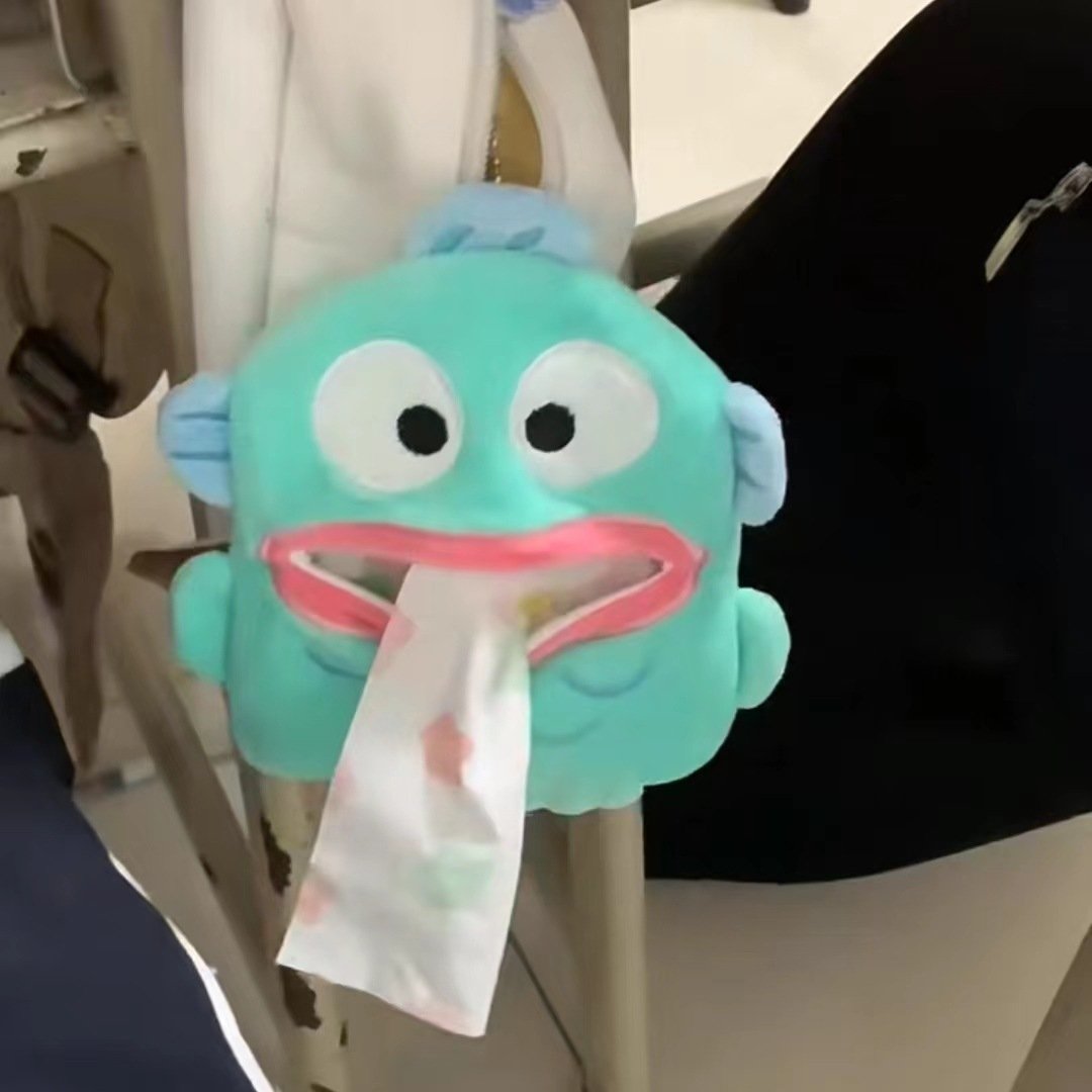 Мягкая игрушка-держатель для бумажных салфеток с рисунком рыбки оптом