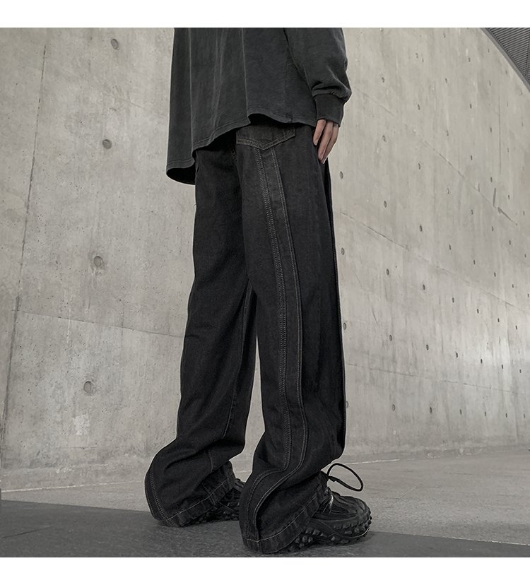 Мужские джинсы осенние прямые широкие штаны оптом из Китая