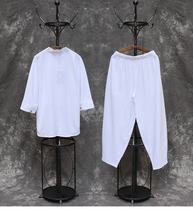 Китайский мужской костюм в стиле Чан с элементами древней китайской одежды оптом из Китая