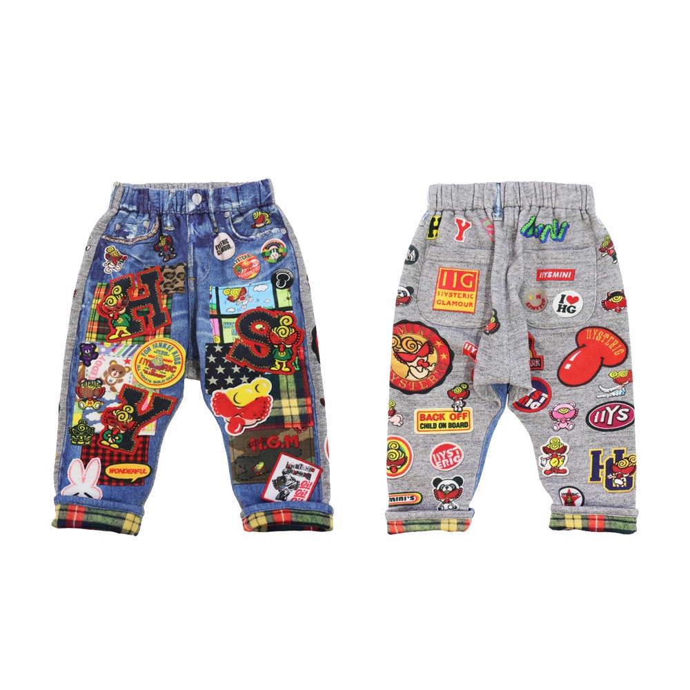 Детские джинсы с нашивками оптом из Китая