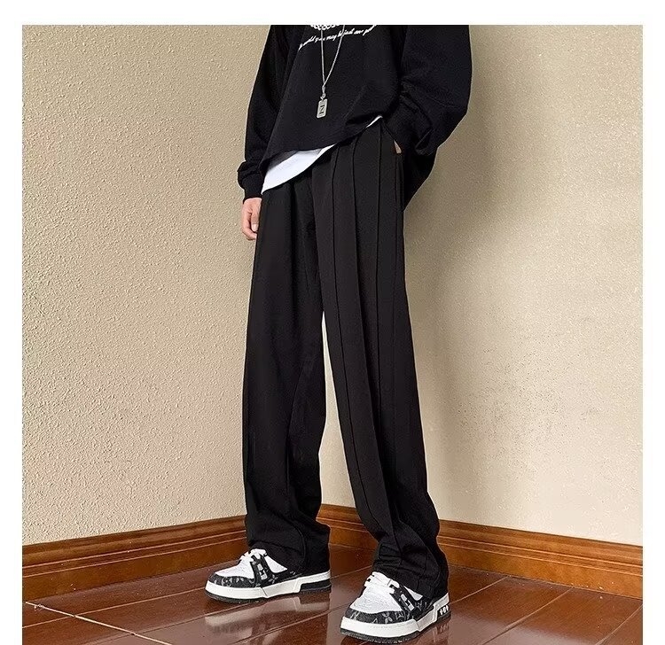 Мужские джинсы с широкими штанинами и высокой посадкой оптом из Китая