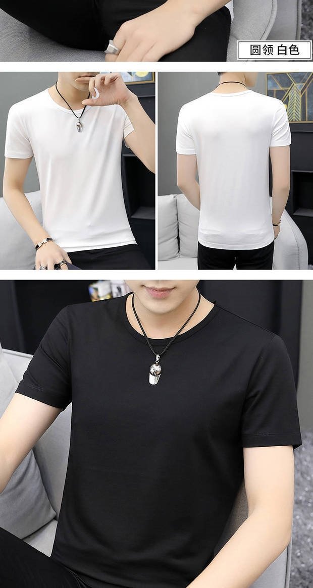 Мужская футболка из модала и льна оптом из Китая