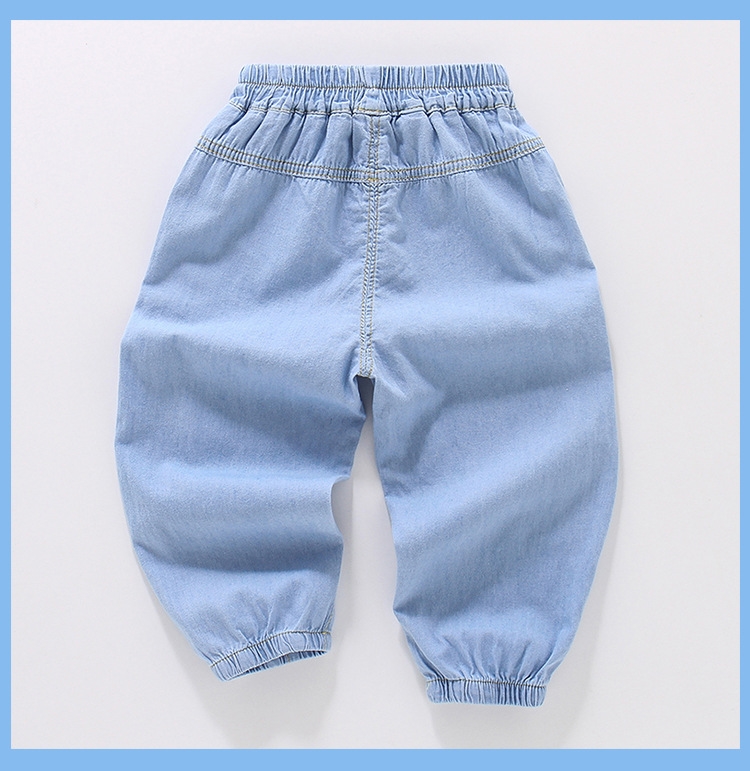 Детские джинсовые брюки с защитой от комаров оптом из Китая