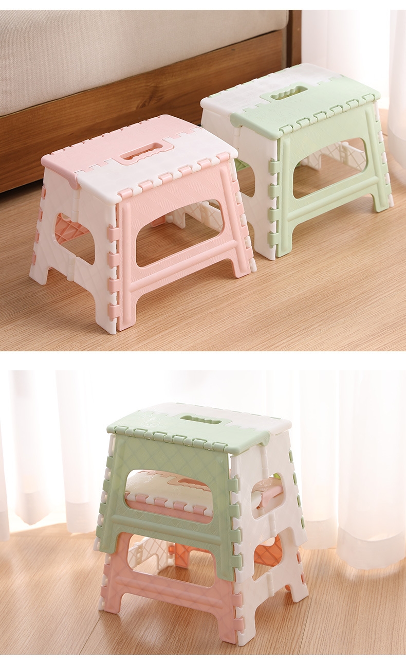Складной пластиковый табурет для ванной комнаты и детей оптом из Китая