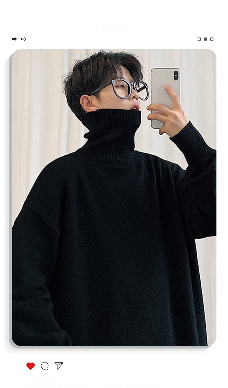 Мужской свитер с высоким воротником оптом