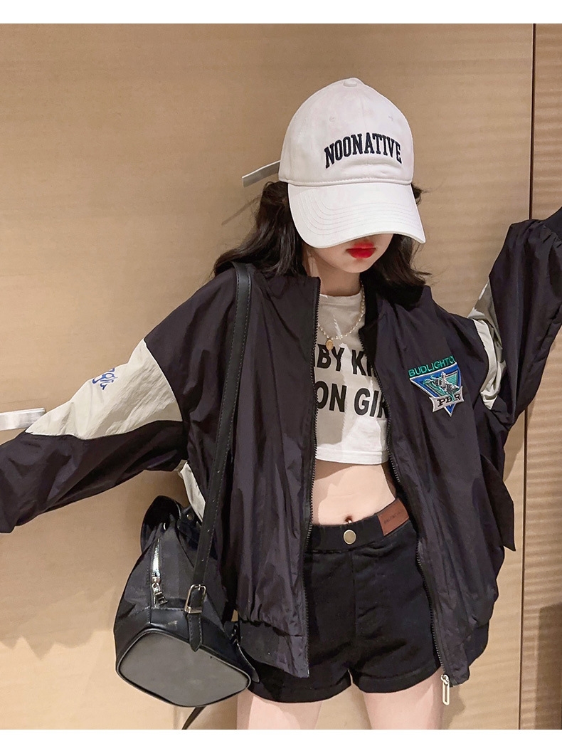 Детская куртка для девочек в стиле бейсбола оптом из Китая