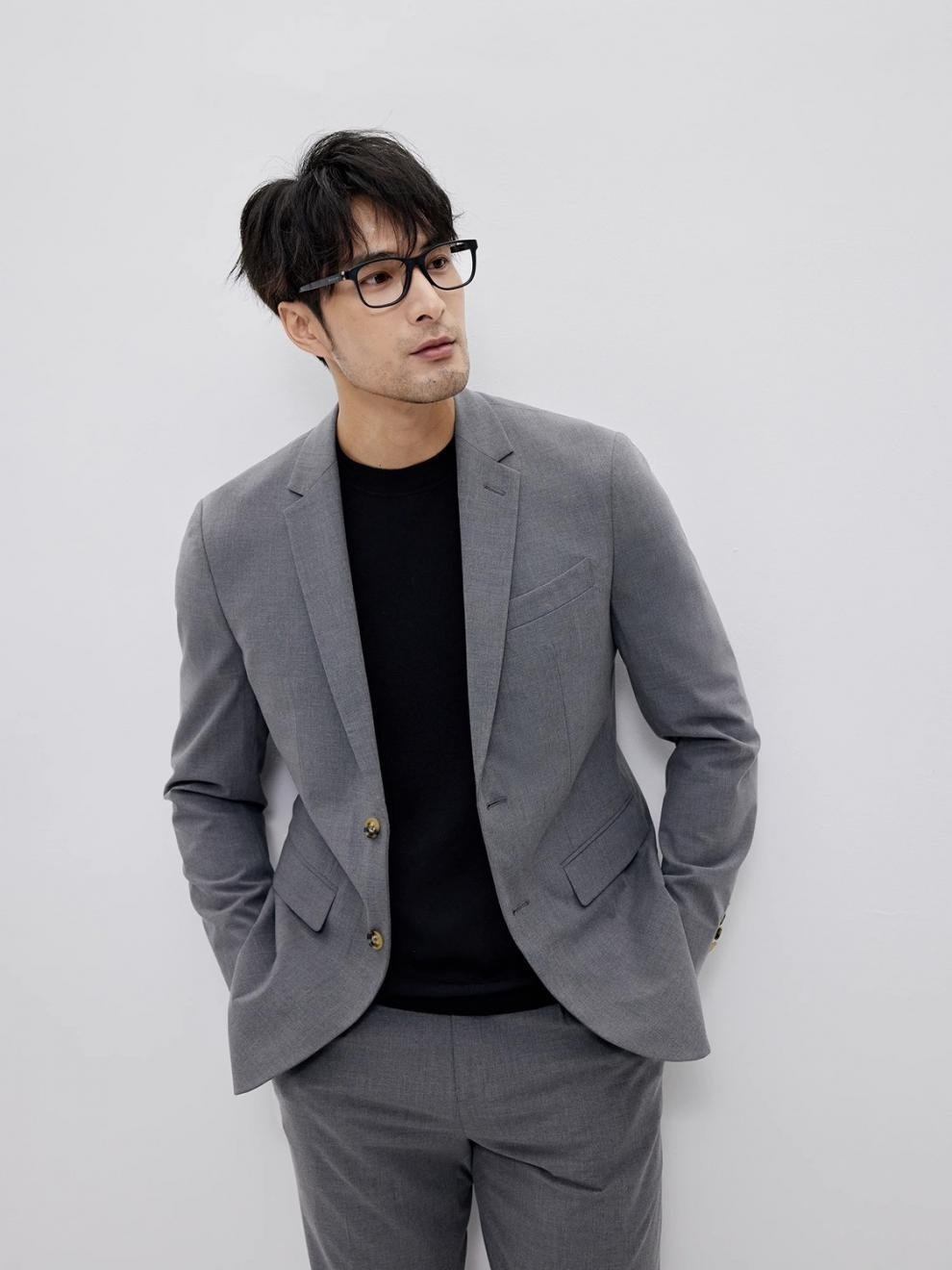 Мужская вязаная футболка с круглым воротом оптом